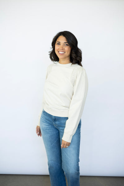 Women's elevated basic long sleeve