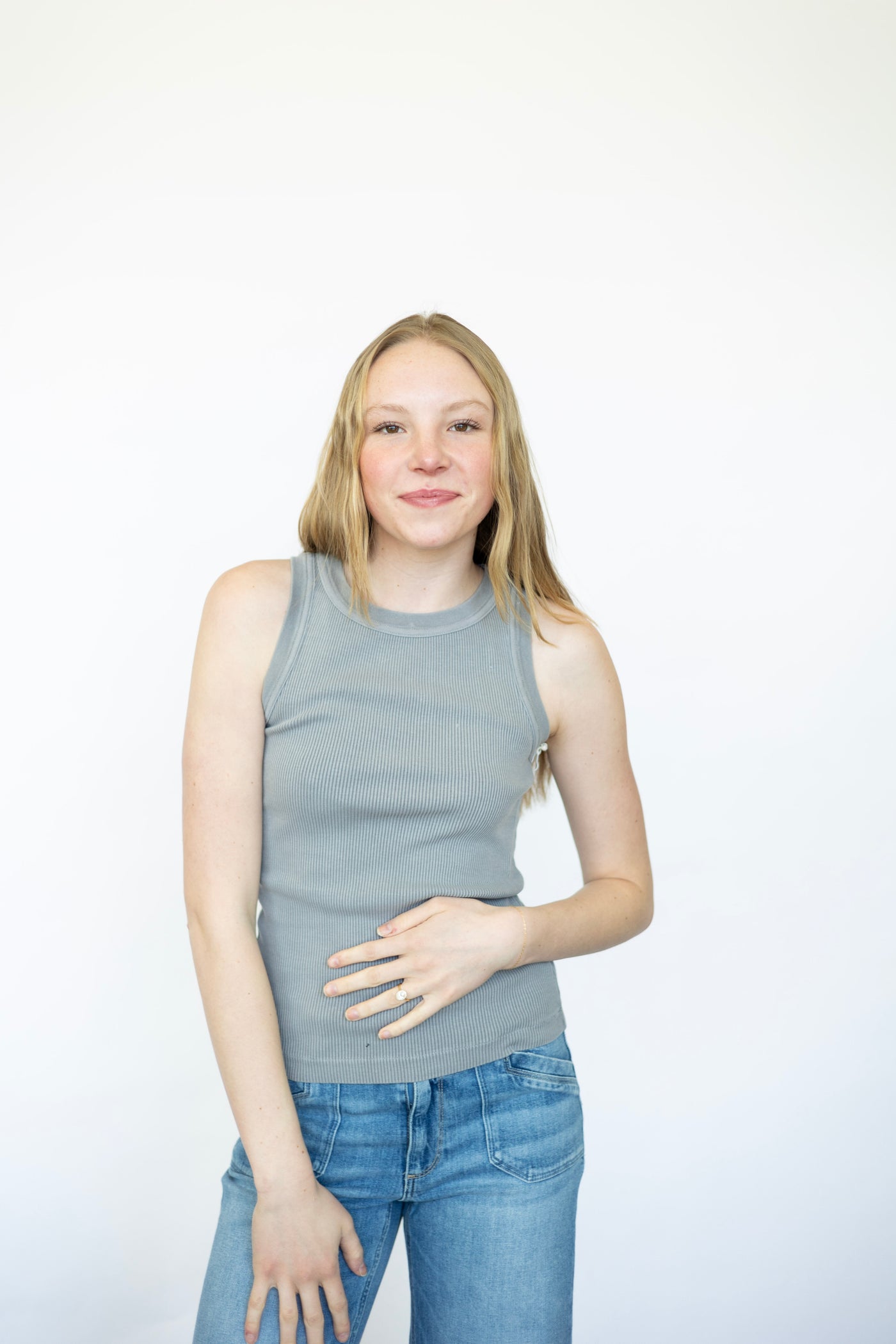 Everyday basic ribbed tank