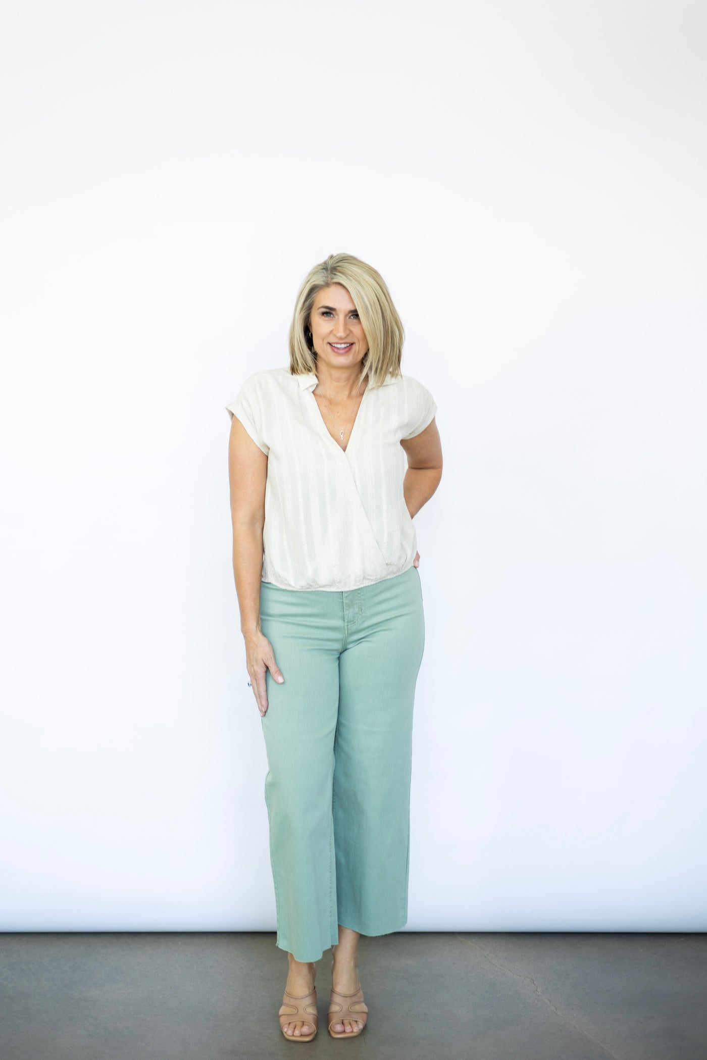 Women's criss cross blouse