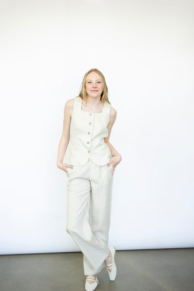 Women's linen pants set