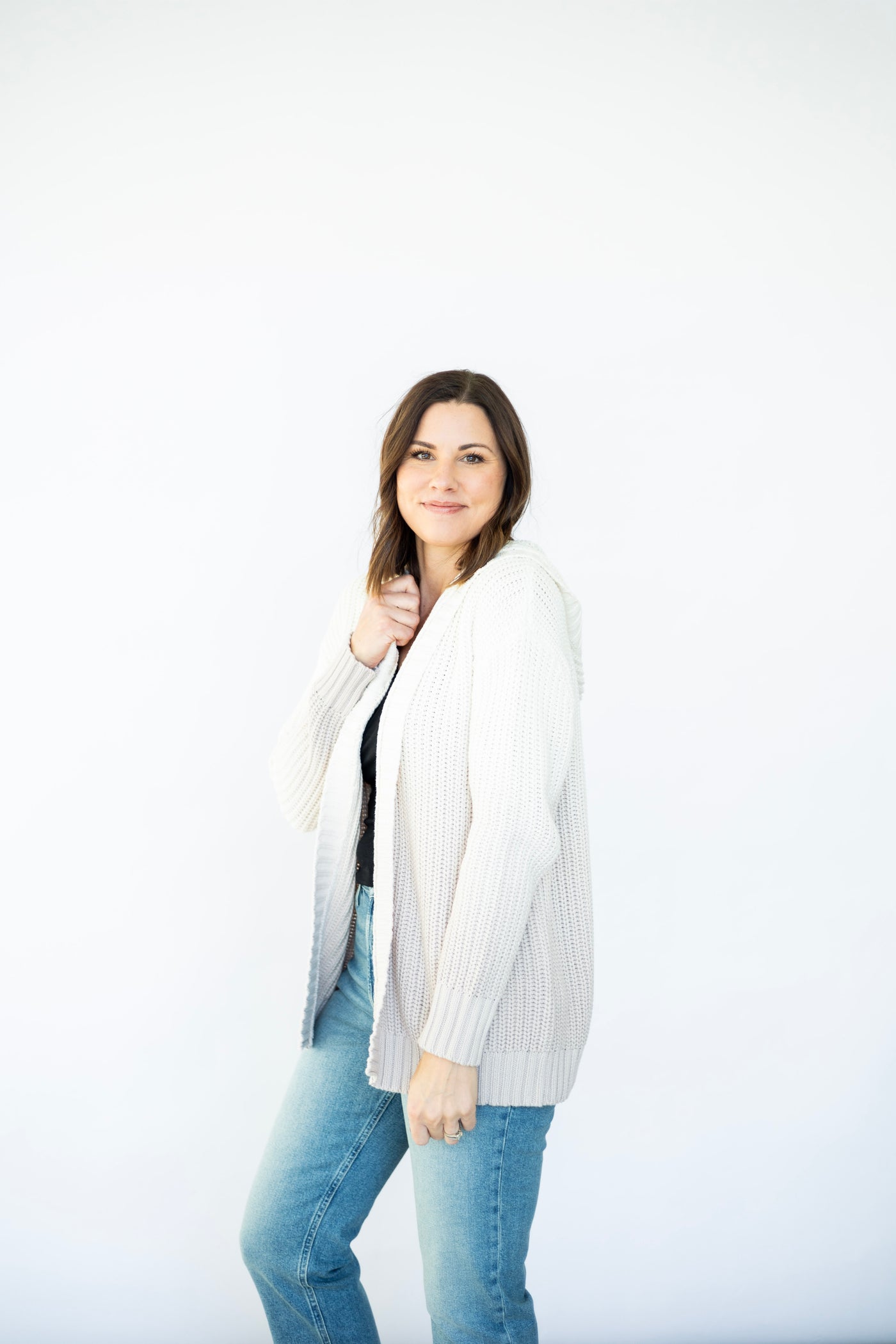 Raya Ombre Hooded Cardi