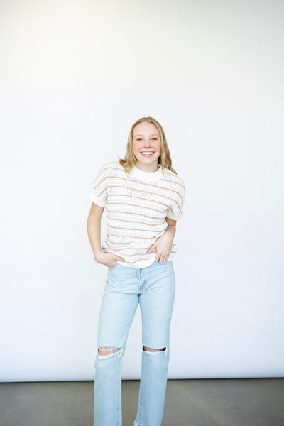 Ciara Stripe Knit Top