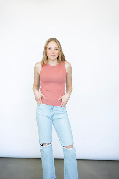Crewneck Sleeveless Top