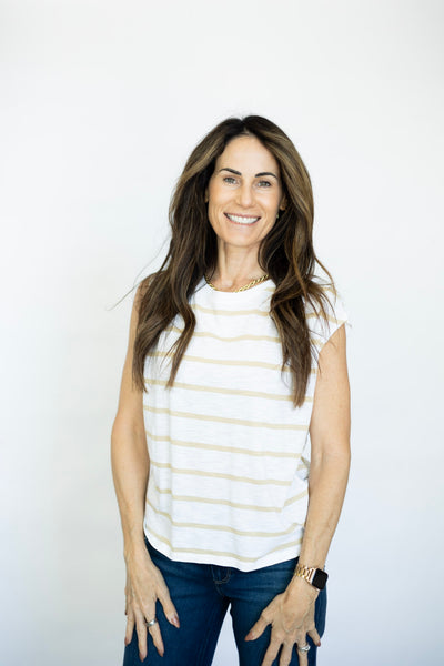 Pleated Muscle Tee