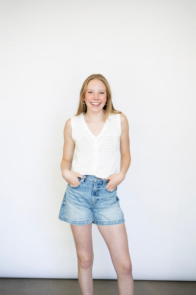 Nova Button Front Sweater Vest