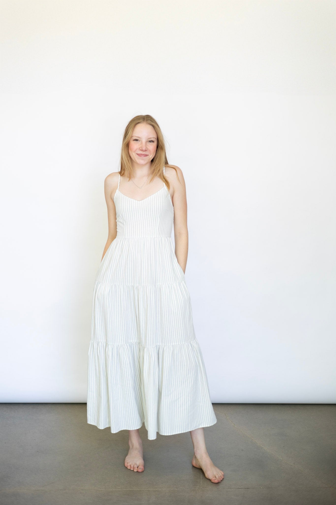 Spaghetti Strap Tiered Maxi Dress