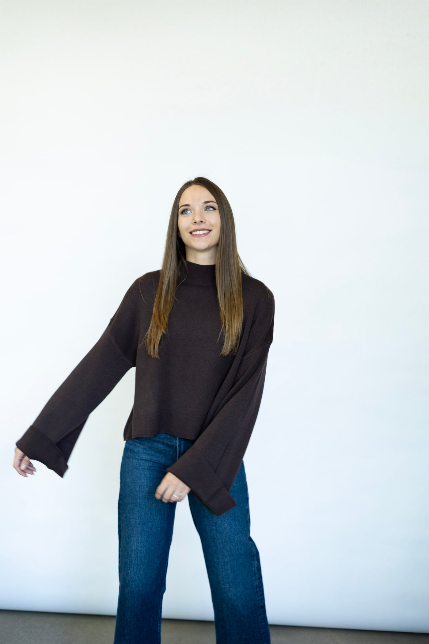 Cozy, wide sleeves, turtleneck