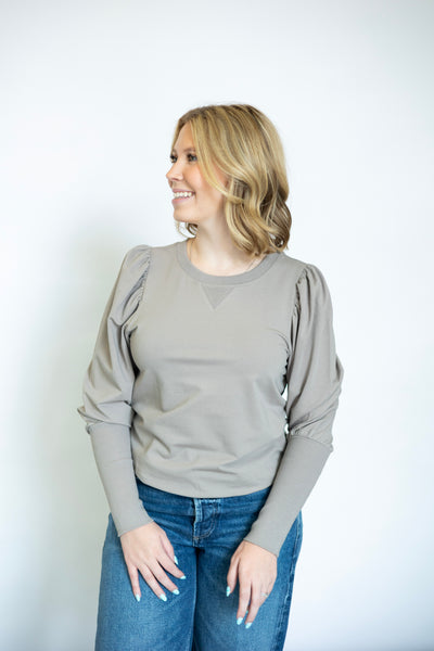 Tara Puffy Long Sleeve Sweatshirt