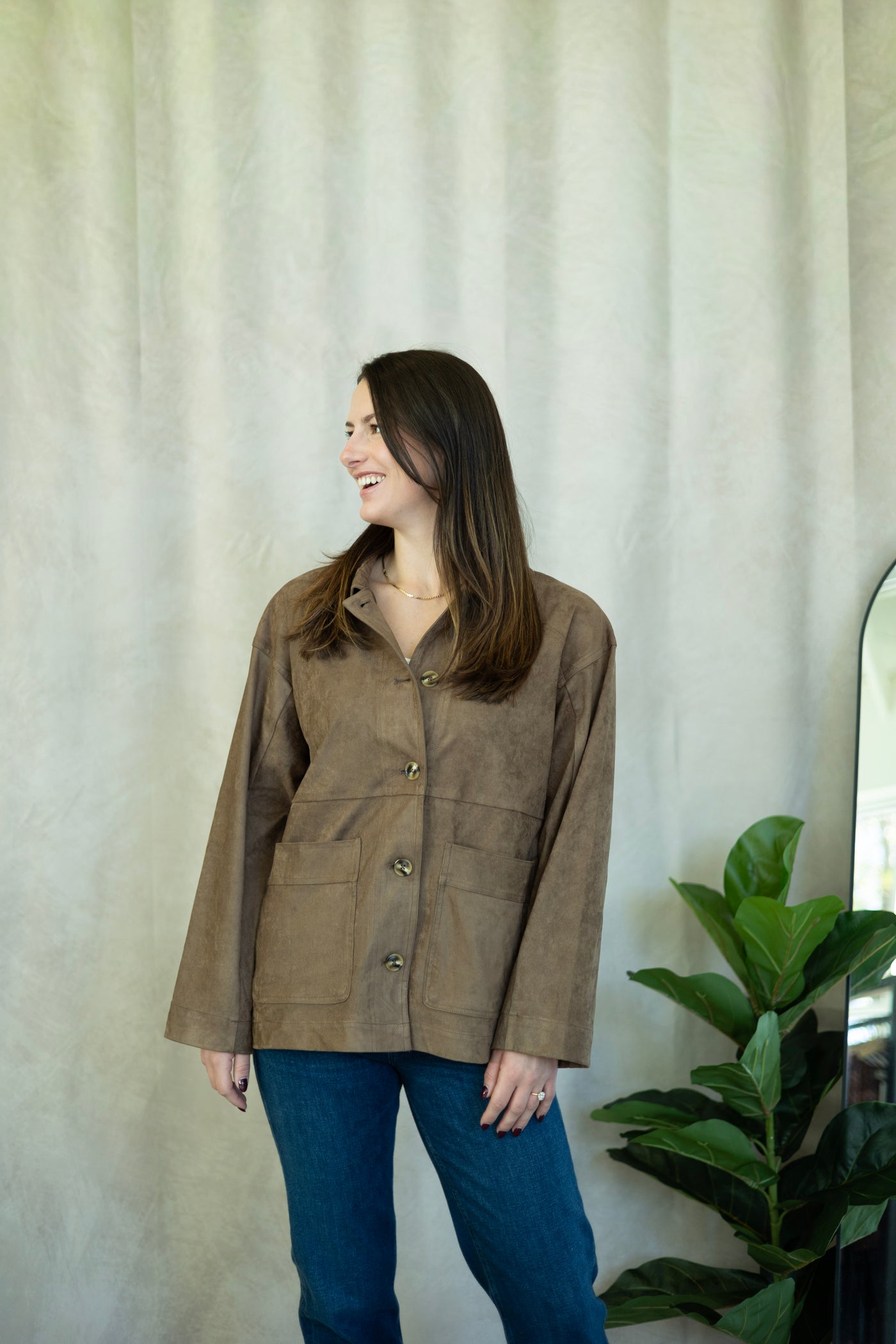 Women's suede jacket