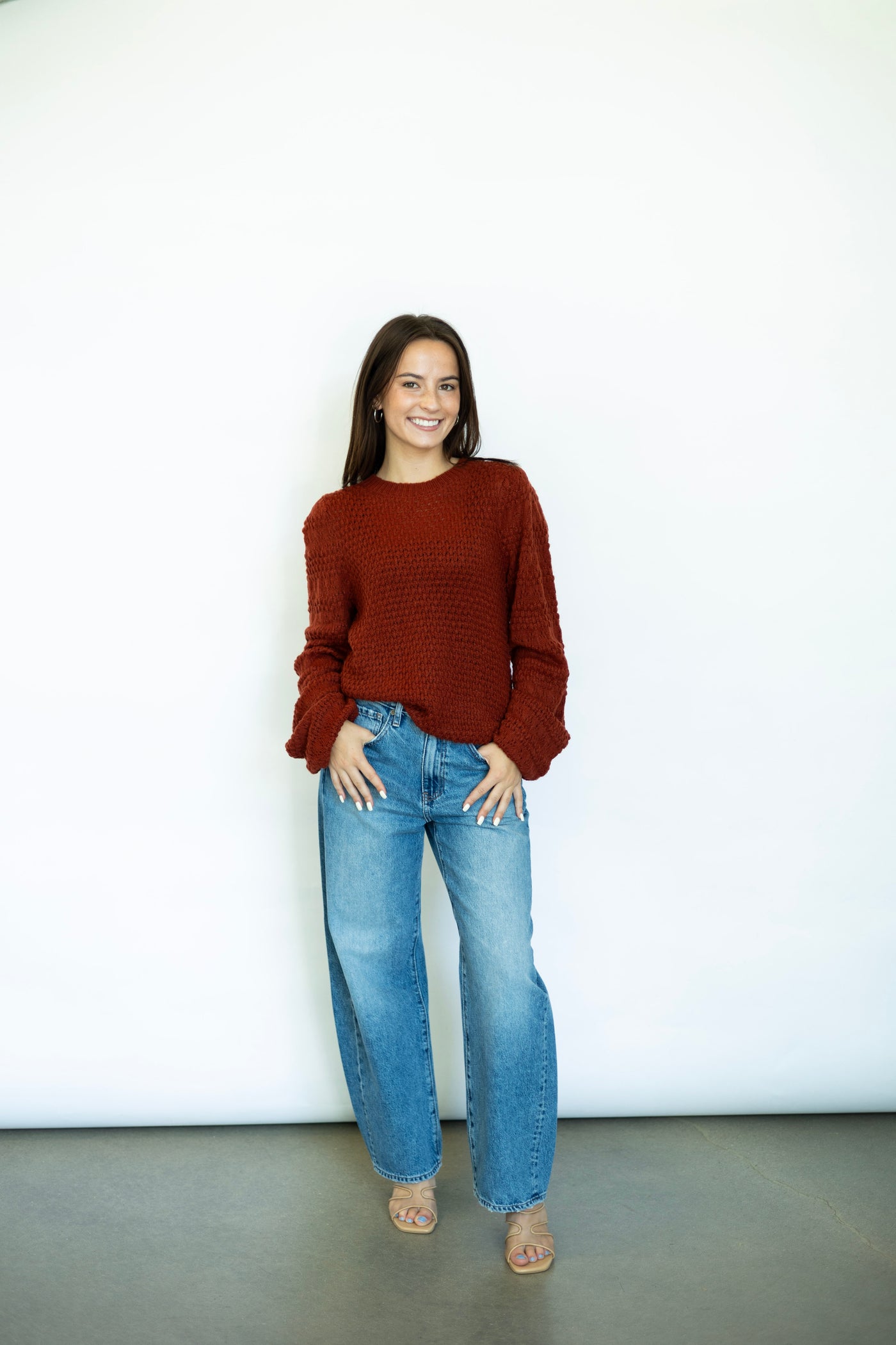Cozy orange sweater