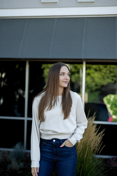 Women's neutral fall sweatshirt