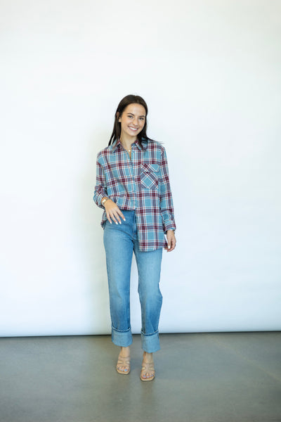 Flannel Cure Button Up Top