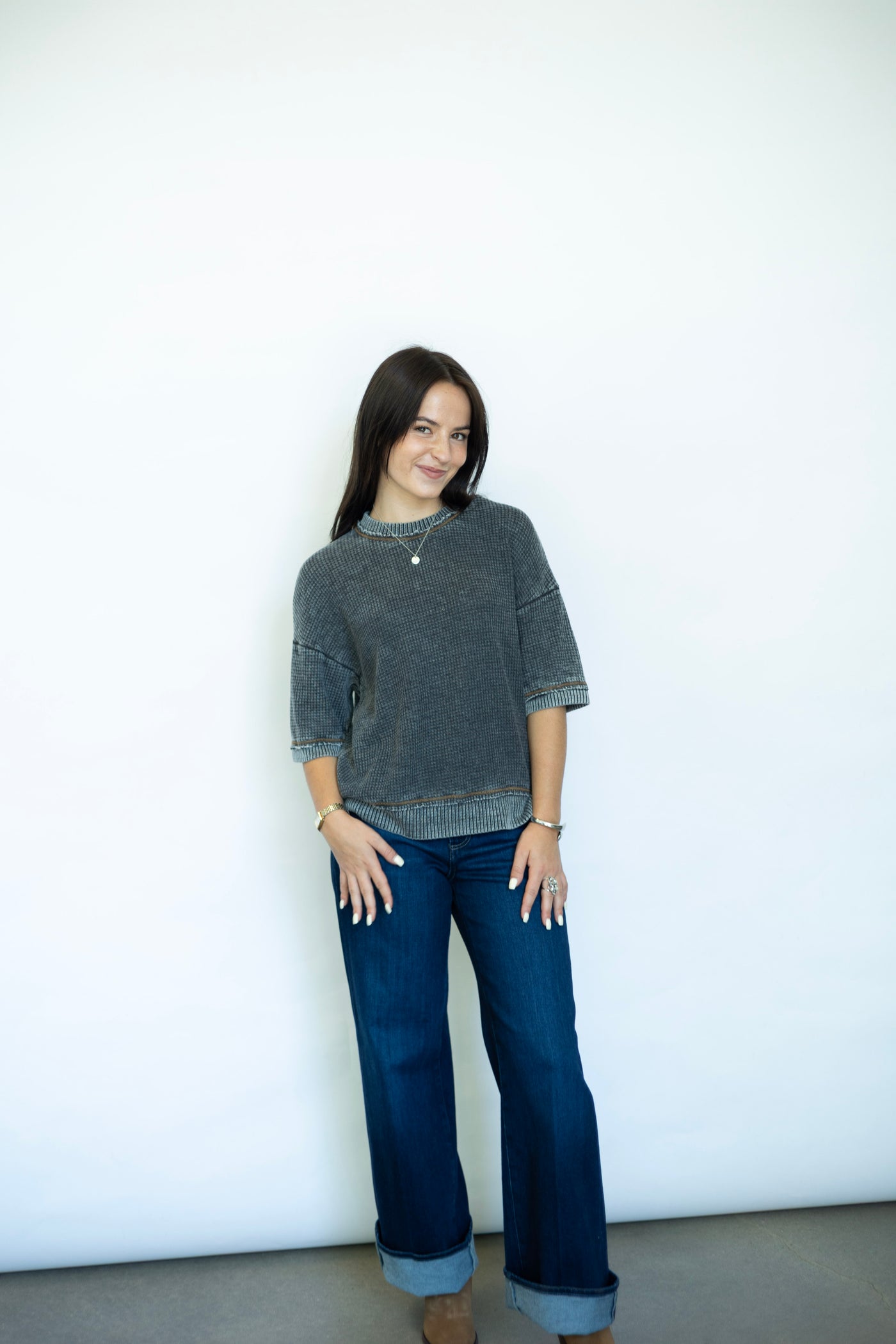 Sage Burnout Thermal Tee