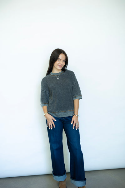 Sage Burnout Thermal Tee