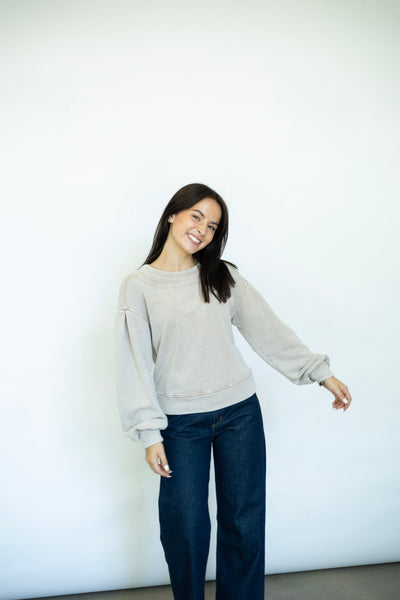 Drop Shoulder Duet Pullover