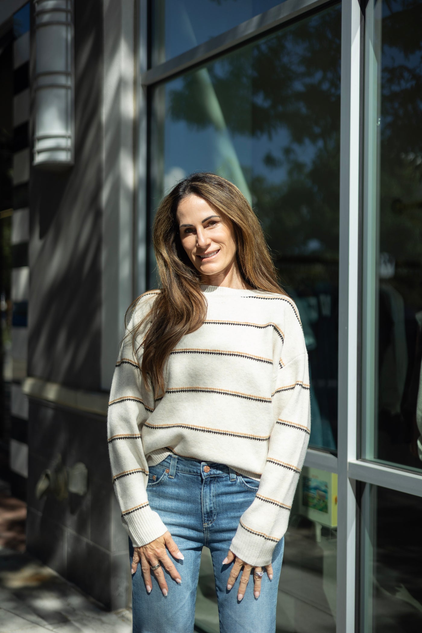 Crewneck Stripe Sweater