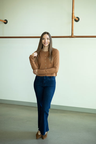 Easy Crewneck Cardigan