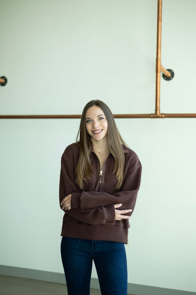 Roselle Half Zip Sweat