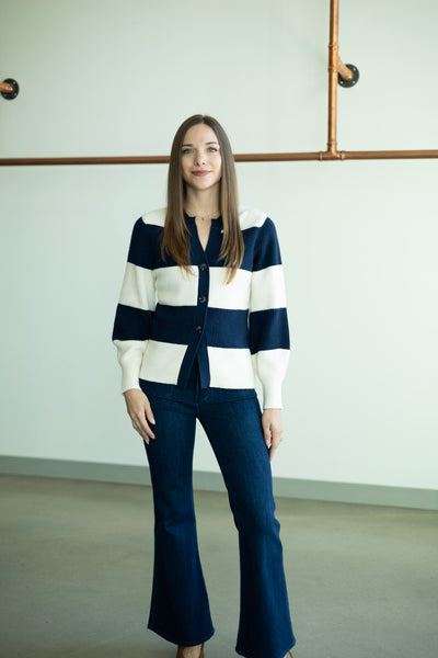 Lottie Rugby Cardigan