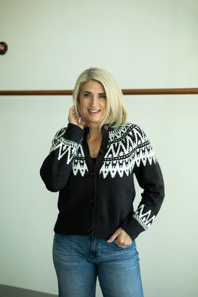 Fairisle Crewneck Cardi
