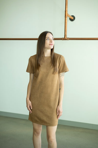 Suede Shift Dress