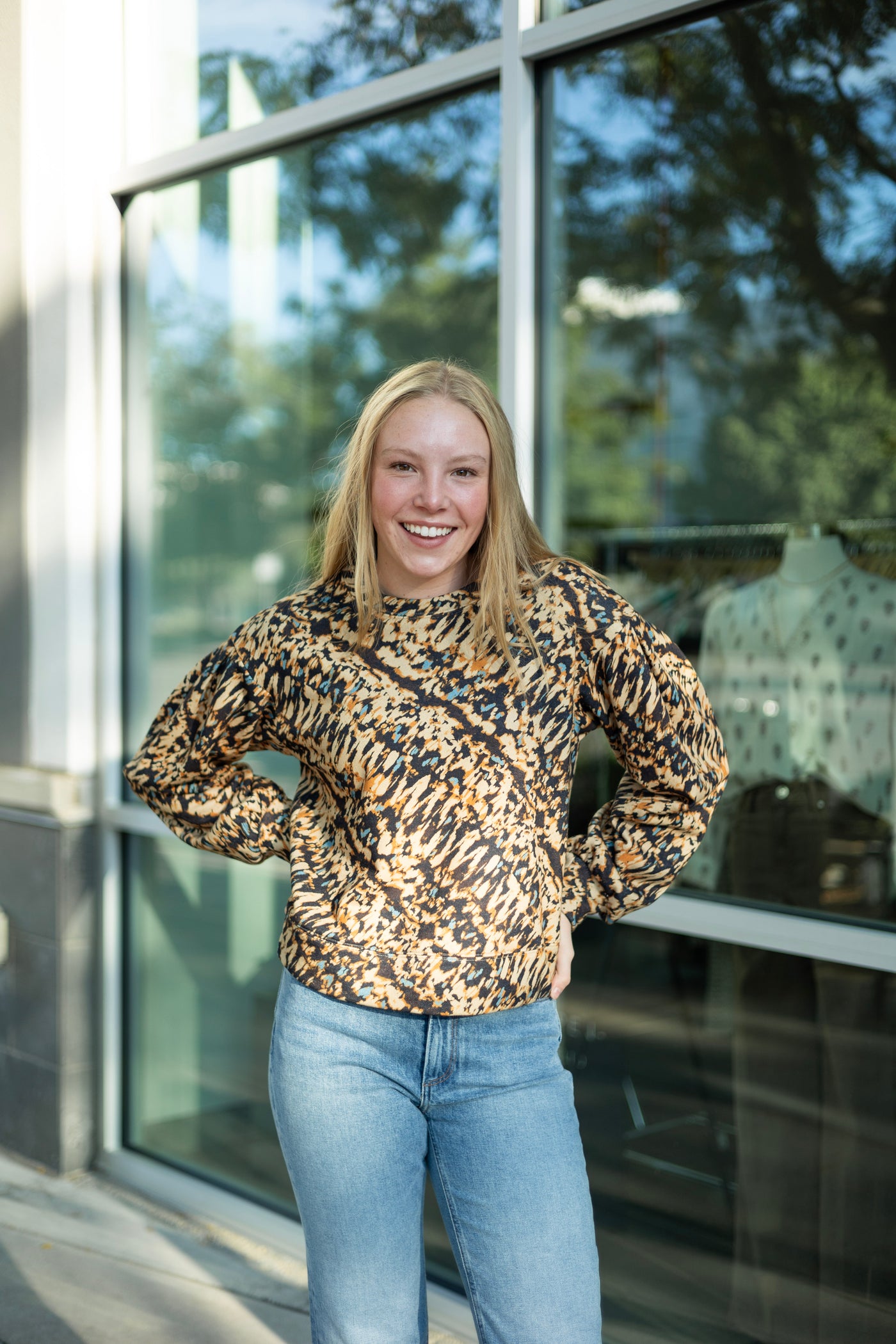 Printed Pullover