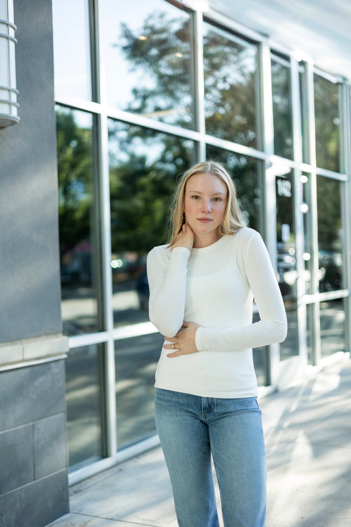 Ultra Soft Basic Long Sleeve Knit Top