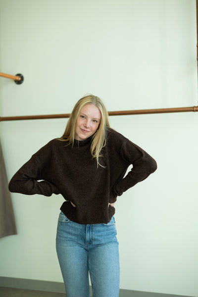 Mock Neck Daily Sweater