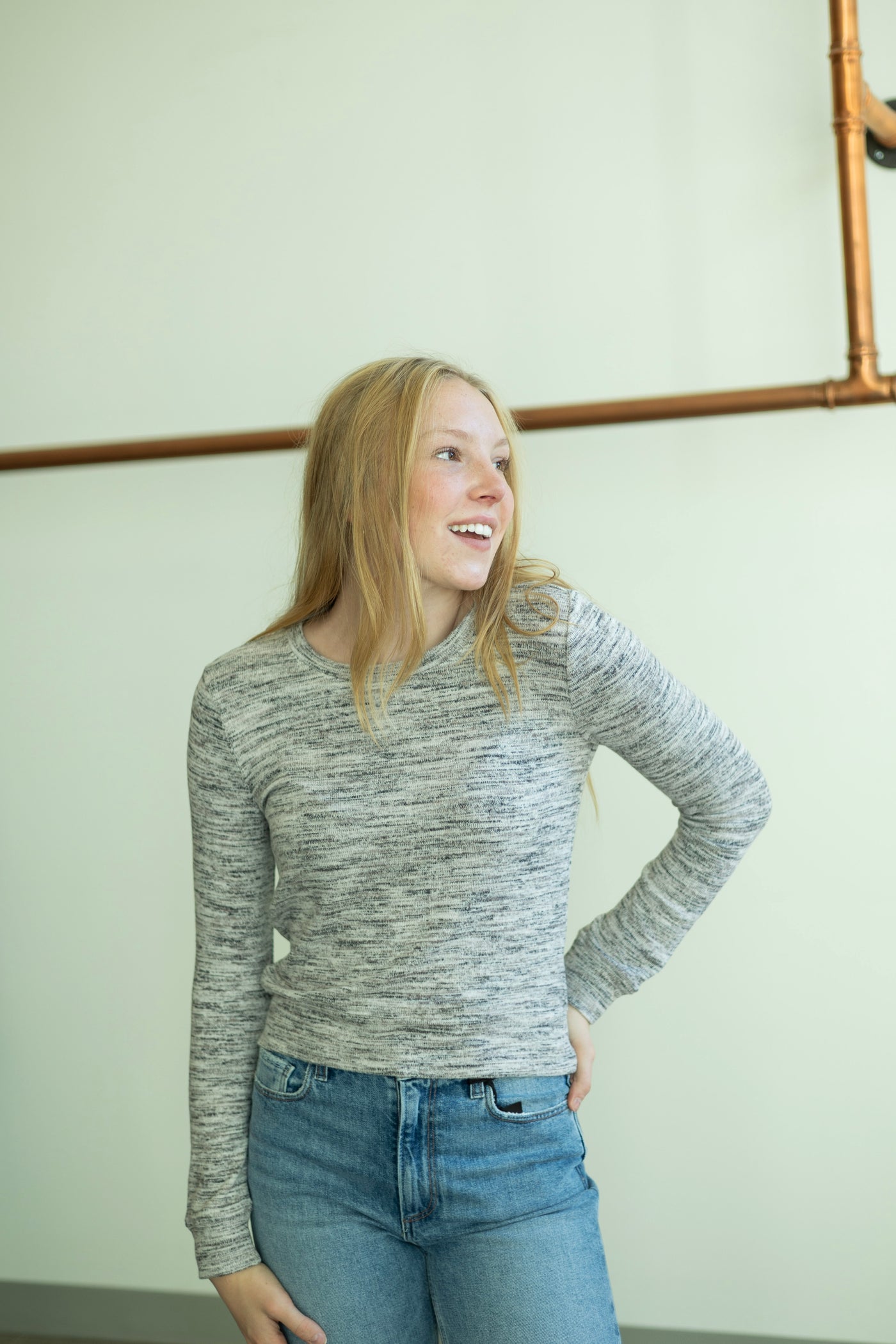 Rib Crewneck Pullover
