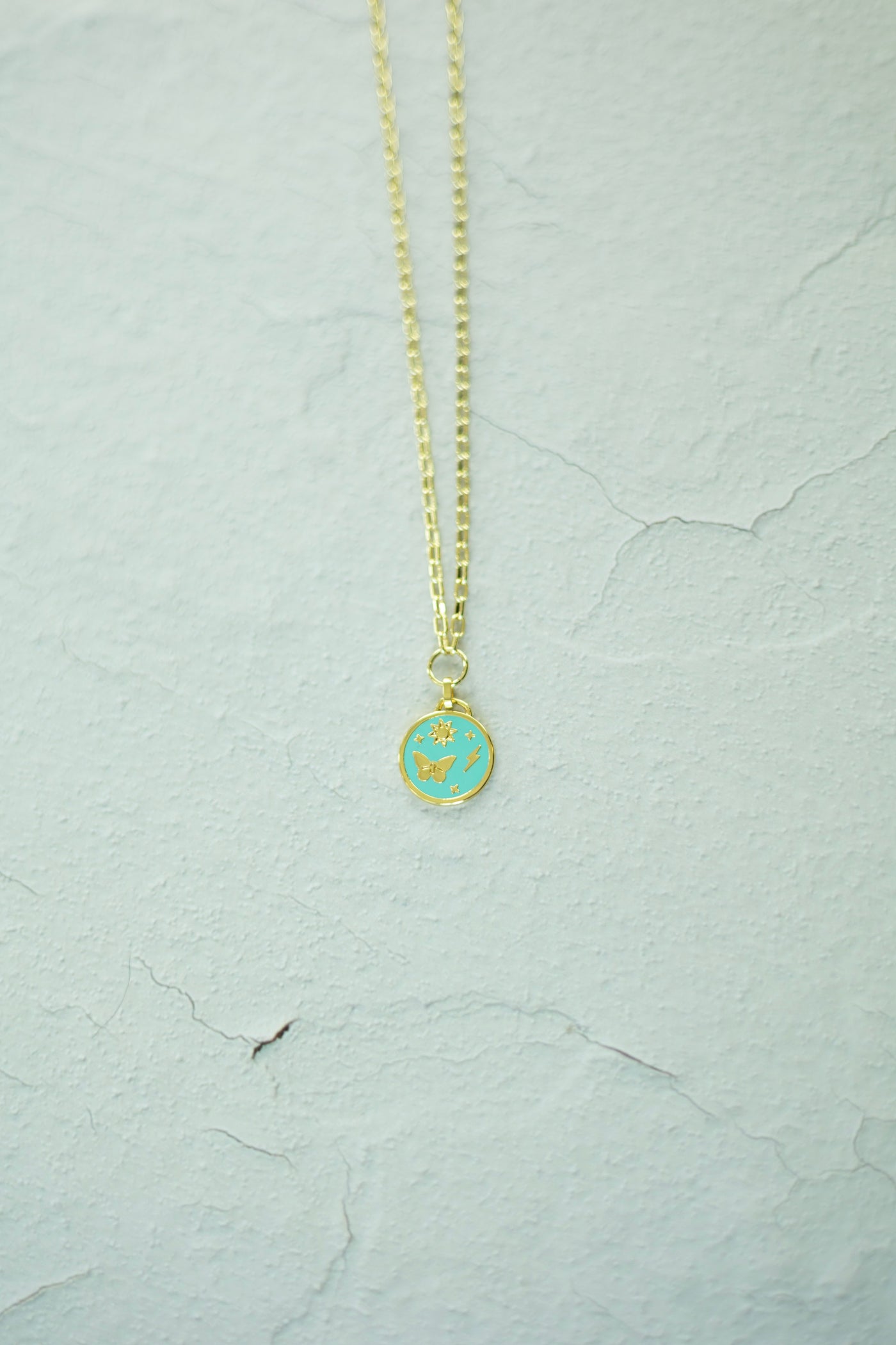 Lightning Strikes Coin Necklace