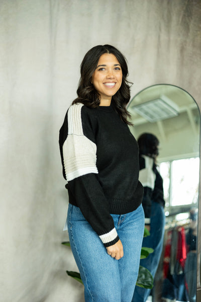 Sporty Stripe Crewneck