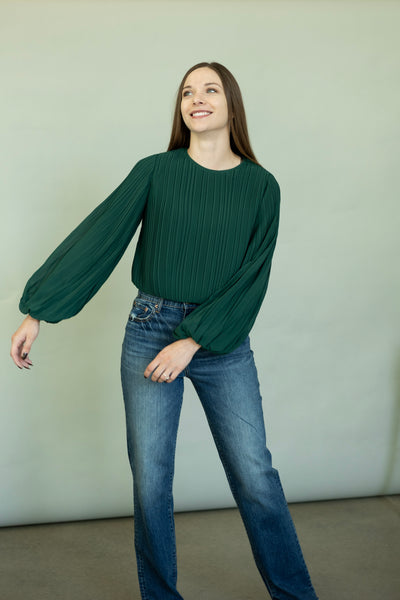 Long sleeve holiday top for women