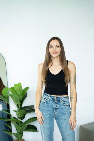 Reversible Ribbed Crop Top