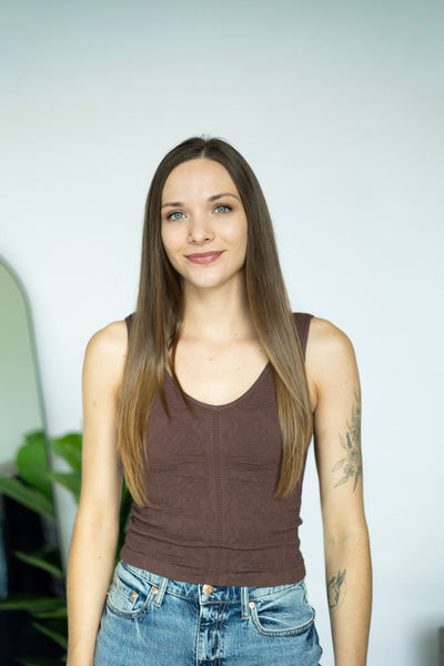 Reversible Lace Textured Top