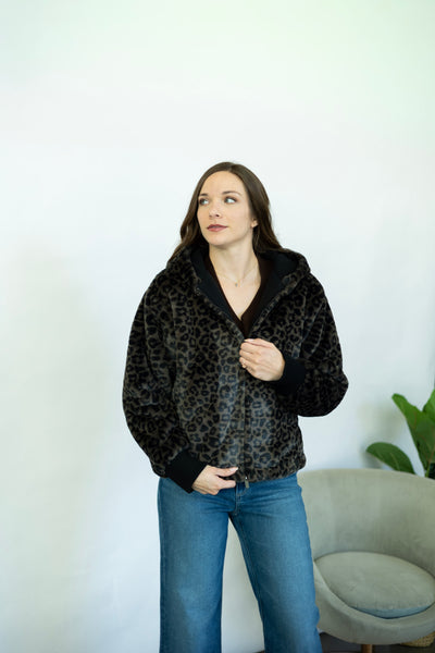 Lucia Fur Zip Up Jacket