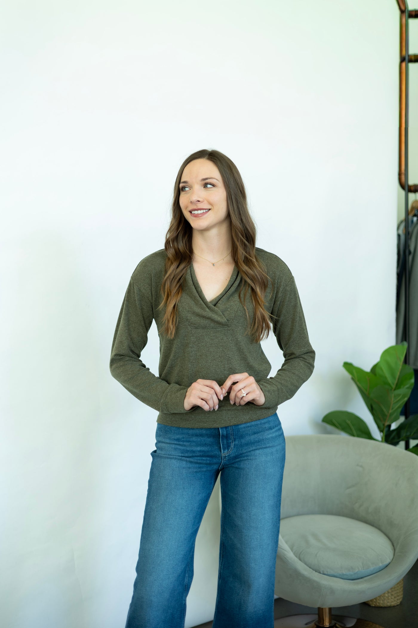 Elevated basic long sleeve for women