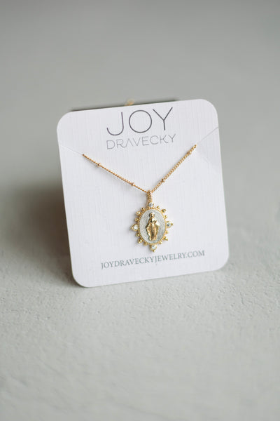 Joy Dravecky gold plated necklace