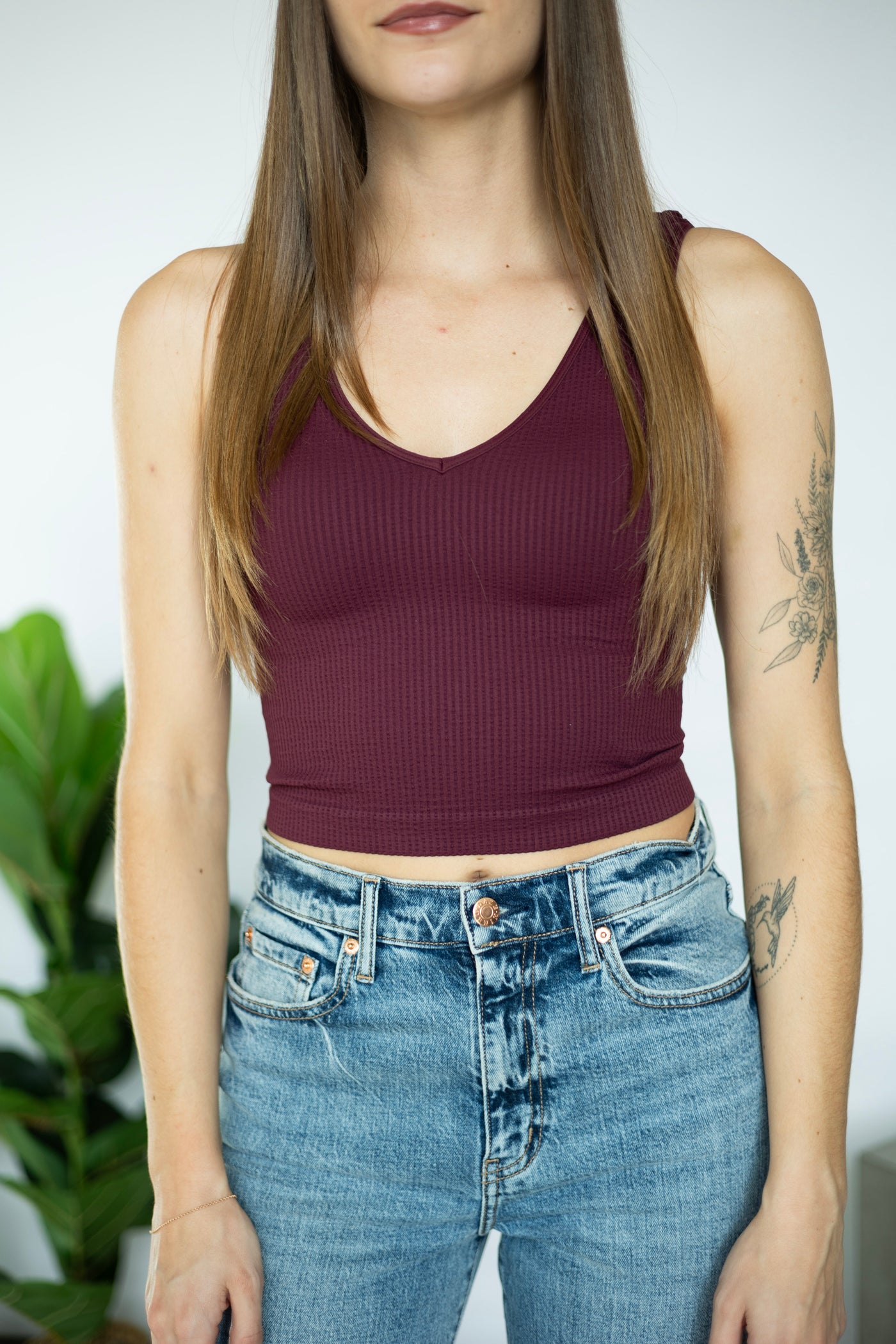 Reversible Ribbed Crop Top