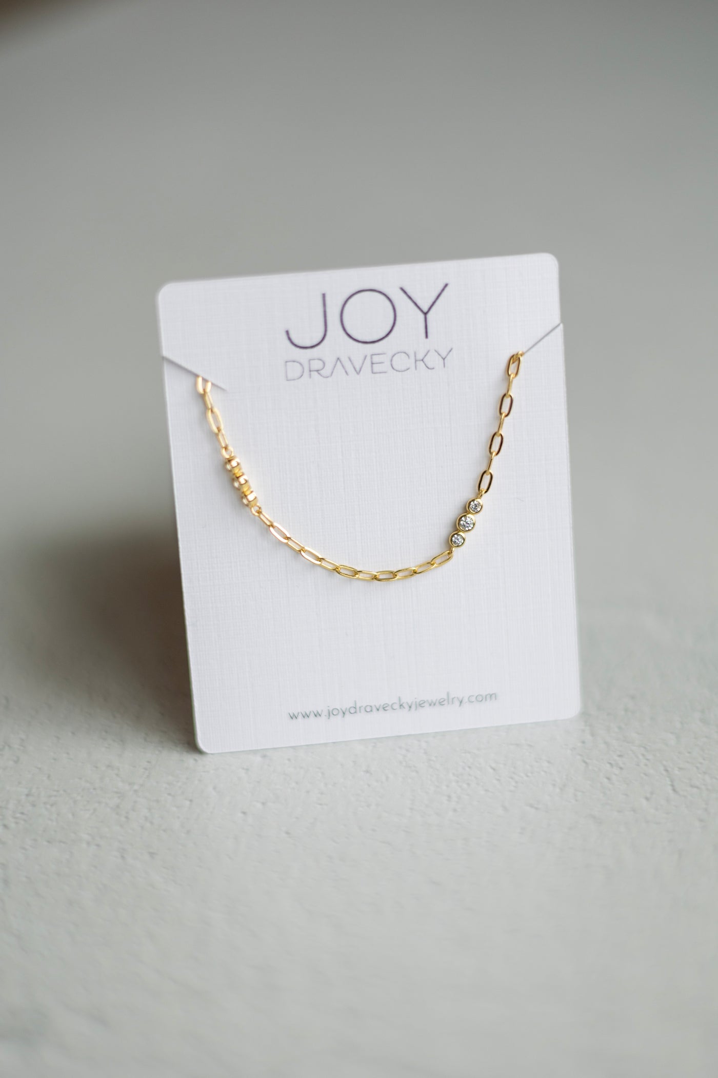 Joy Dravecky dainty gold plated necklace