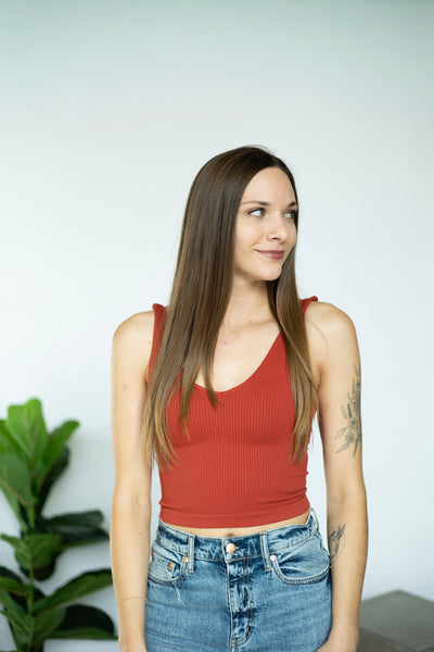 Reversible Ribbed Crop Top