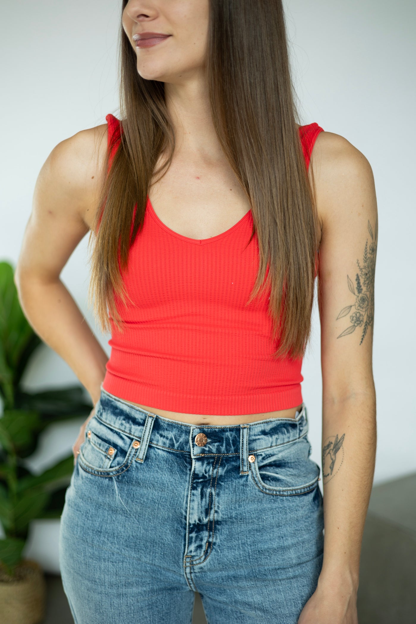 Reversible Ribbed Crop Top