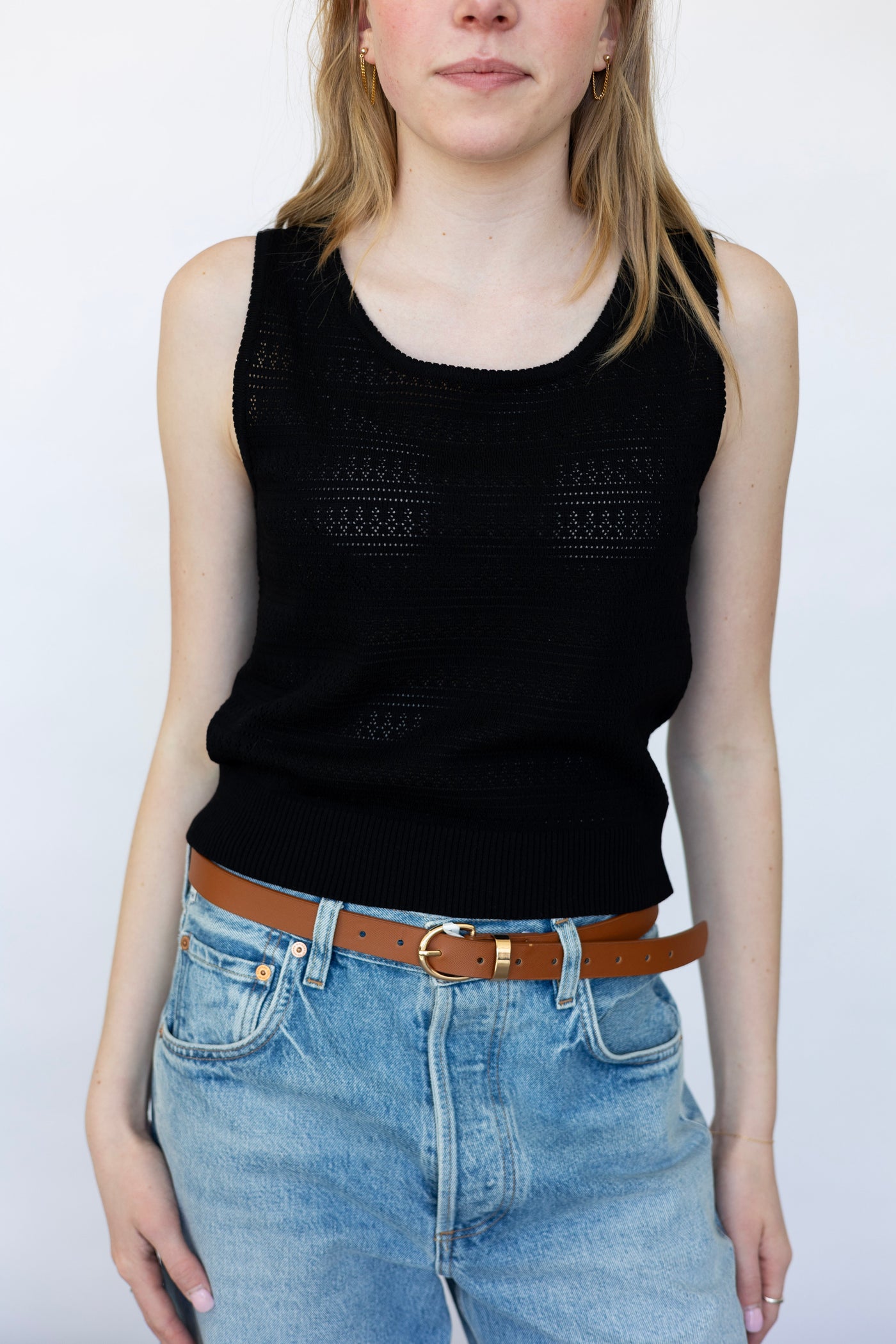 Women's knitted tank top