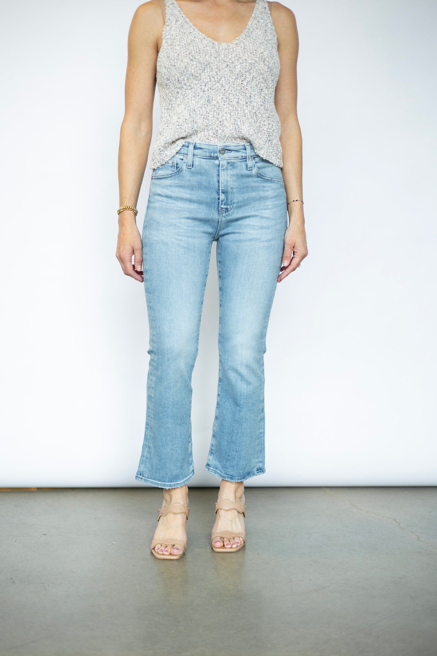 Women's cropped bootcut jeans