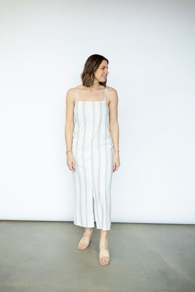 Women's long white dress