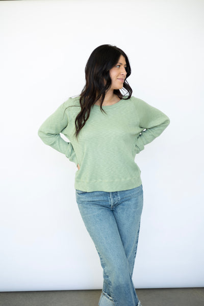 Casual wide shoulder sweater