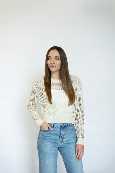 Open knit summer sweater