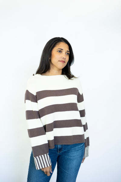 Striped Pullover Sweater