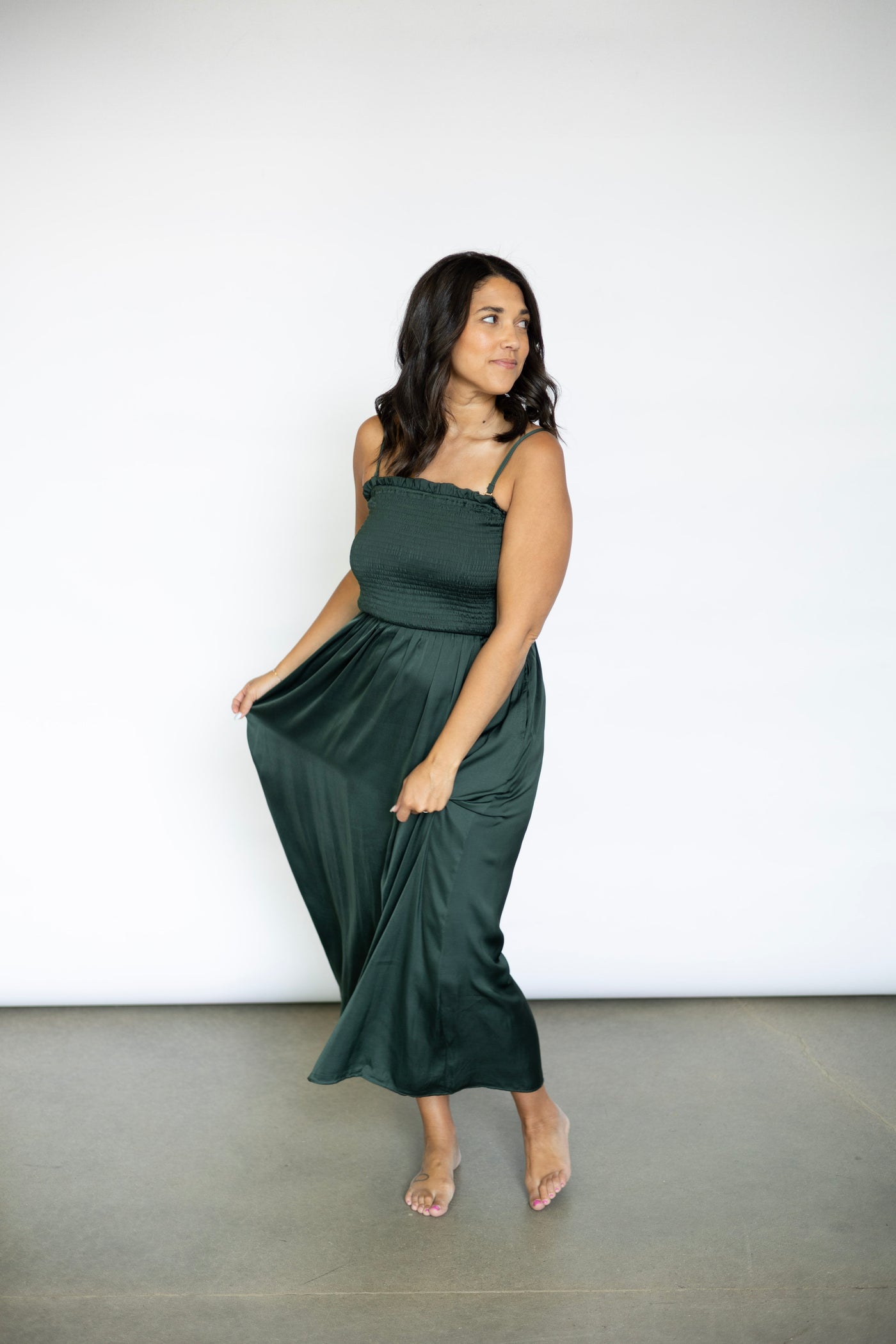 Simple wedding guest dress