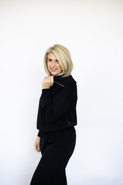 Women's matching black sweat set Varley