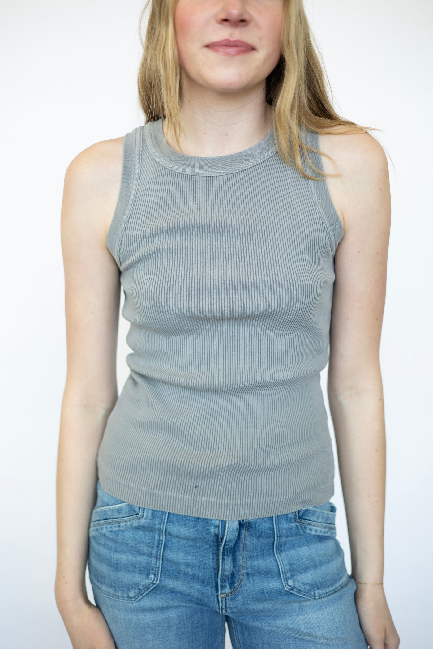 Everyday basic ribbed tank